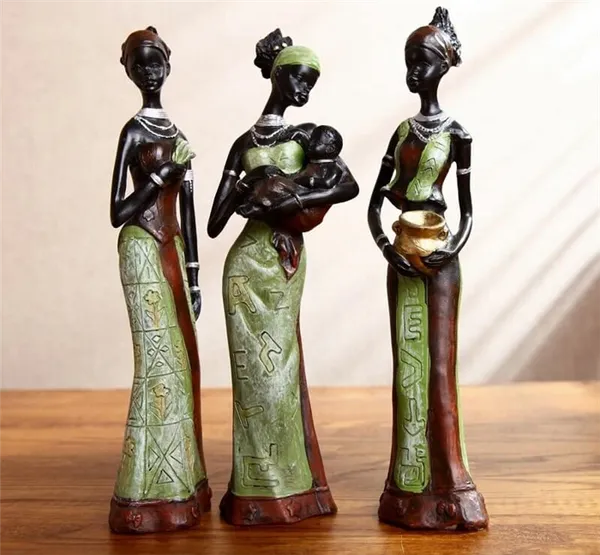 Статуэтки для интерьера в африканском стиле