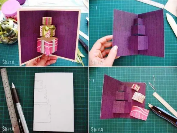 инструкция по изготовлению объемной открытки