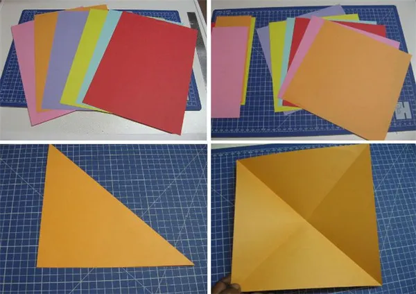 Пошаговая сборка оригами-карандашницы в виде органайзера 