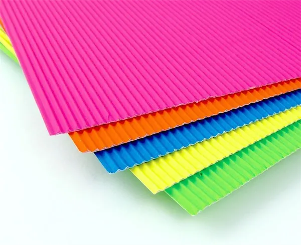 Гофрированный цветной картон