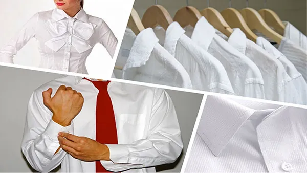 Белые рубашки мужские и женские