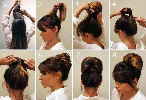 Как сделать пучок на голове с помощью резинки: 14 способов с фото