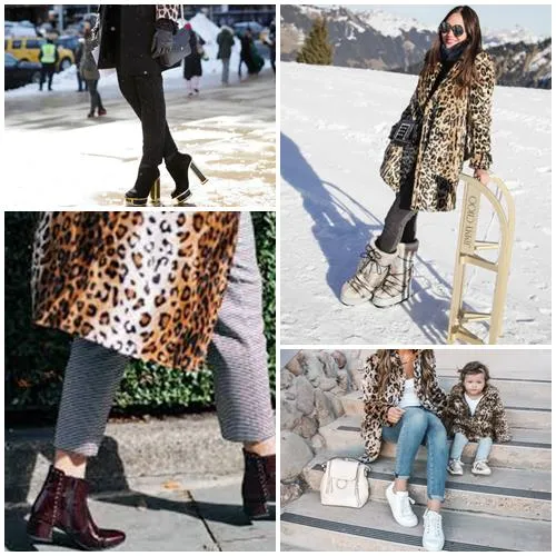 Экстравагантная классика: с чем носить леопардовое пальто