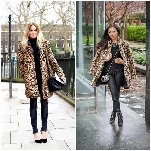 Экстравагантная классика: с чем носить леопардовое пальто