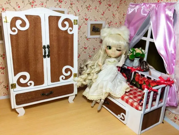 шкаф для куклы из фанеры