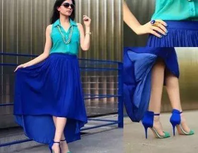 синяя юбка