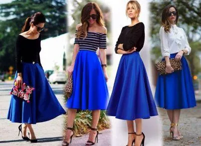 синяя юбка