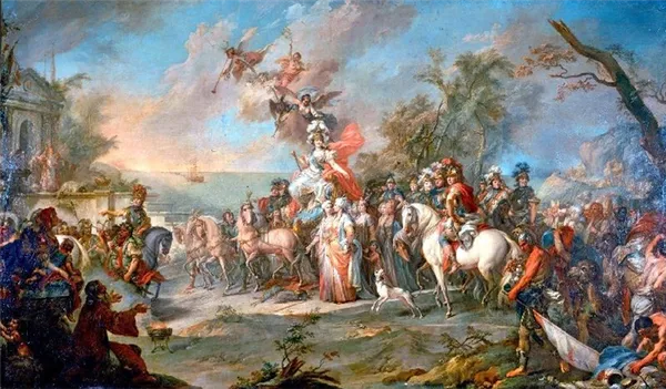 Екатерина II посетила Крым отвоёванный у Турции
