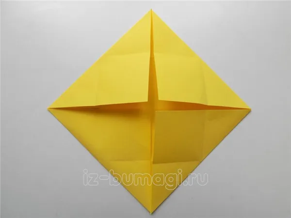 Простое оригами «Солнышко» из бумаги для начинающих
