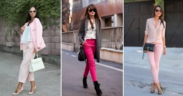 Розовые брюки – кому идут и с чем носить?