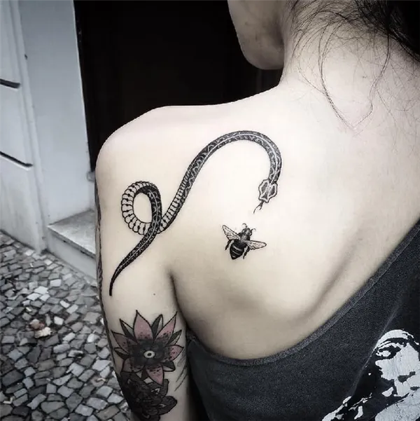 Тату змея - Татуировка змея - Значение тату змея 