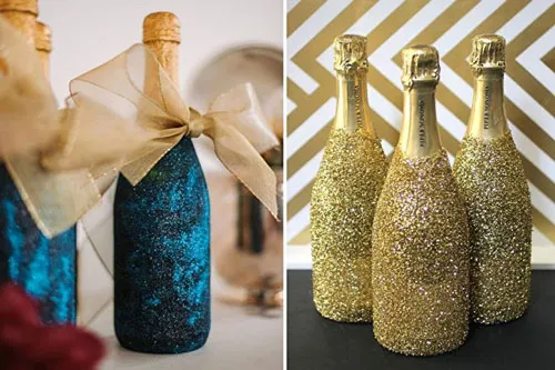 Как украсить шампанское на Новый год своими руками 3