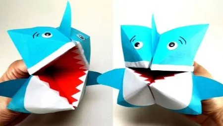 Создание акулы в технике оригами 